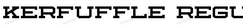 Kerfuffle Regular字体转换